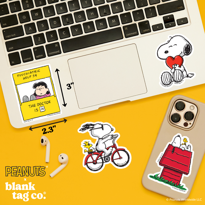 Peanuts® Waterproof Sticker - Doctor Is In