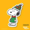 Peanuts® Waterproof Sticker - Elf Snoopy