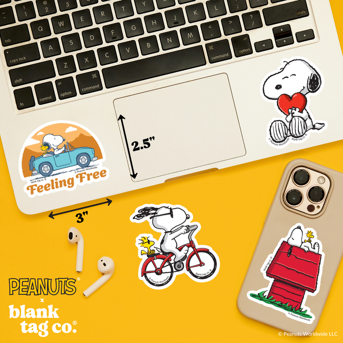 Peanuts® Waterproof Sticker - Feeling Free