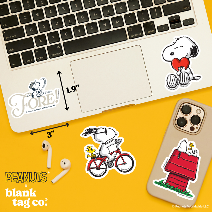 Peanuts® Waterproof Sticker - Fore!