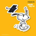 Peanuts® Waterproof Sticker - Graduating Snoopy