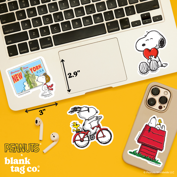 Peanuts® Waterproof Sticker - Greetings From New York