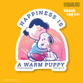 Peanuts® Waterproof Sticker - Happiness Is A Warm Puppy