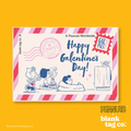 Peanuts® Waterproof Sticker - Happy Galentine's Day