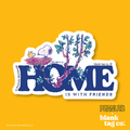 Peanuts® Waterproof Sticker - Home Is With Friends