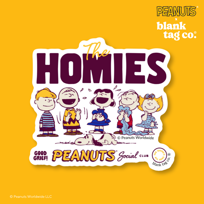 Peanuts® Waterproof Sticker - Homies