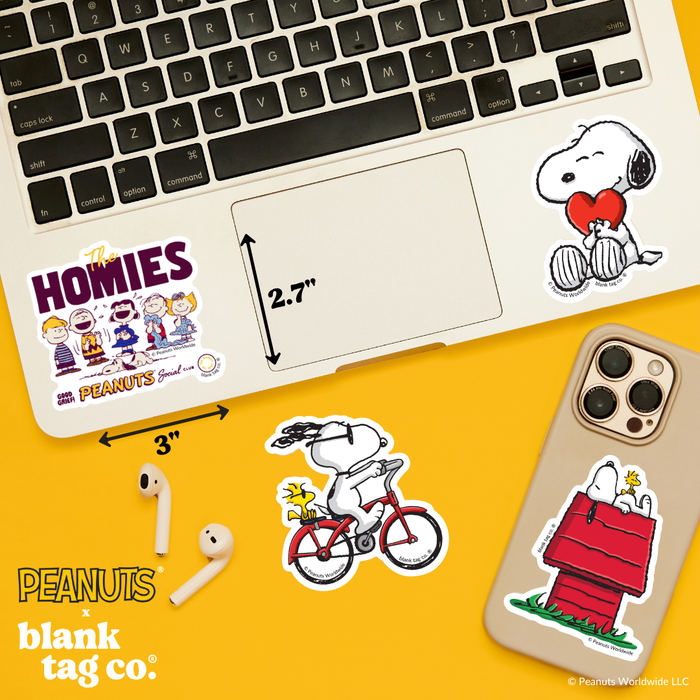 Peanuts® Waterproof Sticker - Homies