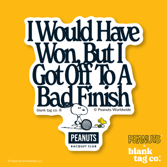 Peanuts® Waterproof Sticker - I Would Have Won