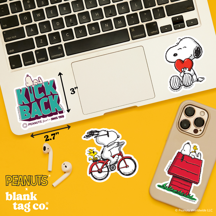 Peanuts® Waterproof Sticker - Kick Back