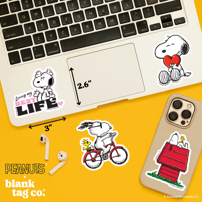 Peanuts® Waterproof Sticker - Living My Best Life
