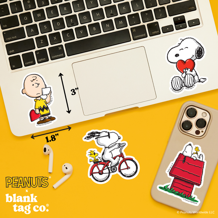 Peanuts® Waterproof Sticker - Lovestruck Charlie Brown