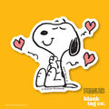 Peanuts® Waterproof Sticker - Lovestruck Snoopy