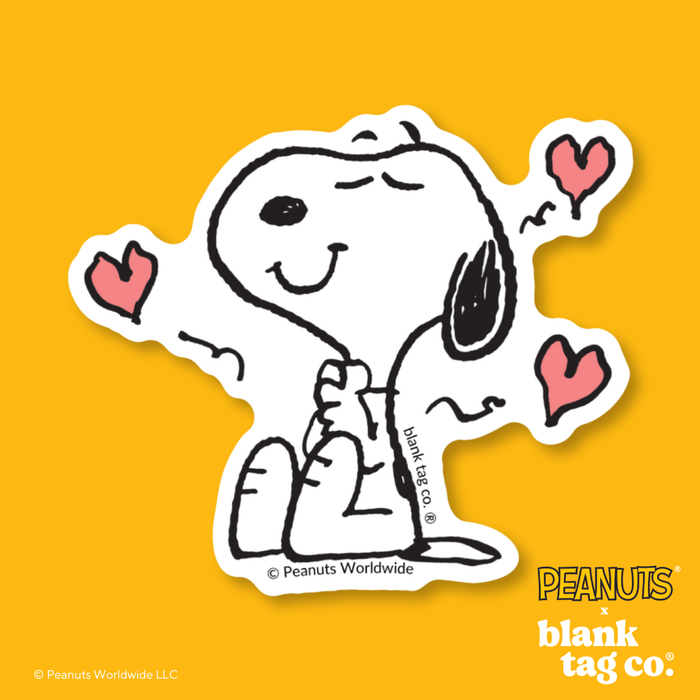 Peanuts® Waterproof Sticker - Lovestruck Snoopy
