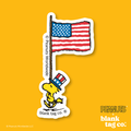 Peanuts® Waterproof Sticker - Patriotic Woodstock