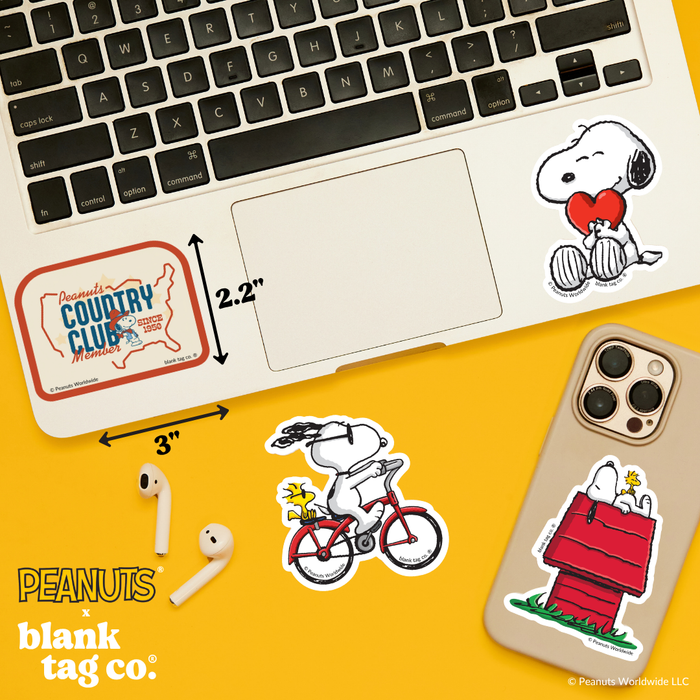 Peanuts® Waterproof Sticker - Peanuts Country Club Member