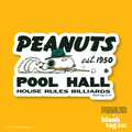 Peanuts® Waterproof Sticker - Peanuts Pool Hall