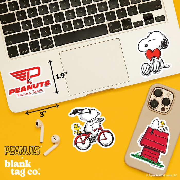 Peanuts® Waterproof Sticker - Peanuts Racing Team