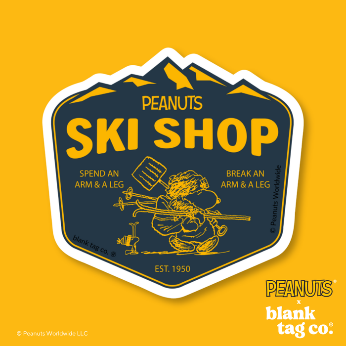 Peanuts® Waterproof Sticker - Peanuts Ski Shop
