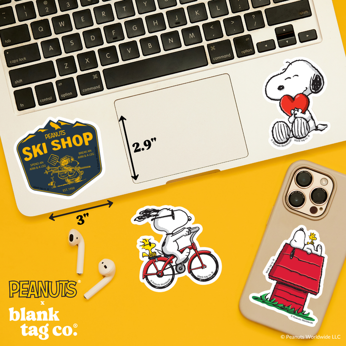 Peanuts® Waterproof Sticker - Peanuts Ski Shop