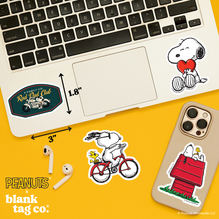 Peanuts® Waterproof Sticker - Rad Dad Club