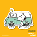 Peanuts® Waterproof Sticker - Road Tripping Snoopy and Woodstock