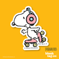 Peanuts® Waterproof Sticker - Roller Skating Snoopy