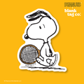Peanuts® Waterproof Sticker - Sad Tennis Snoopy