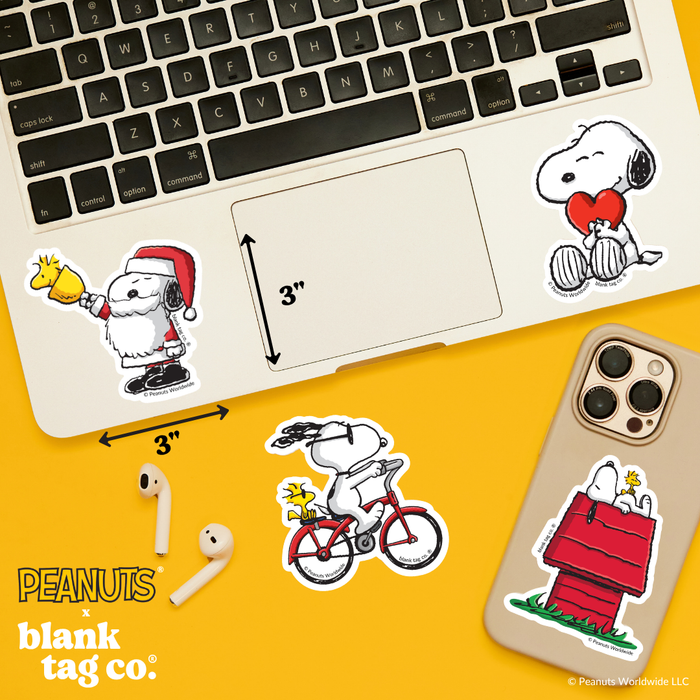 Peanuts® Waterproof Sticker - Santa Snoopy