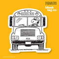 Peanuts® Waterproof Sticker - School Bus Driver Snoopy