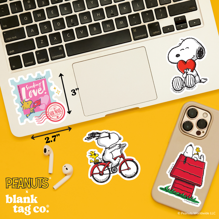 Peanuts® Waterproof Sticker - Sending Love