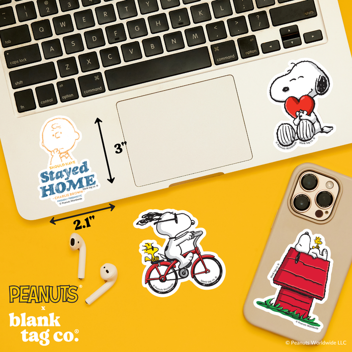 Peanuts® Waterproof Sticker - Should Have Stayed Home