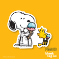 Peanuts® Waterproof Sticker - Snoopy and Woodstock Eating Ice Cream