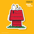 Peanuts® Waterproof Sticker - Snoopy and Woodstock
