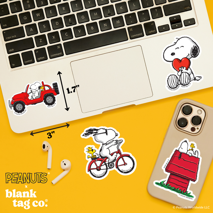 Peanuts® Waterproof Sticker - Snoopy Driving An SUV