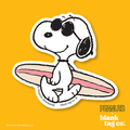 Peanuts® Waterproof Sticker - Snoopy Going Surfing