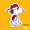Peanuts® Waterproof Sticker - Snoopy Going To School