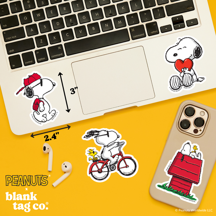 Peanuts® Waterproof Sticker - Snoopy Going To School