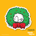 Peanuts® Waterproof Sticker - Snoopy In A Wreath
