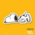 Peanuts® Waterproof Sticker - Snoopy Lying Down