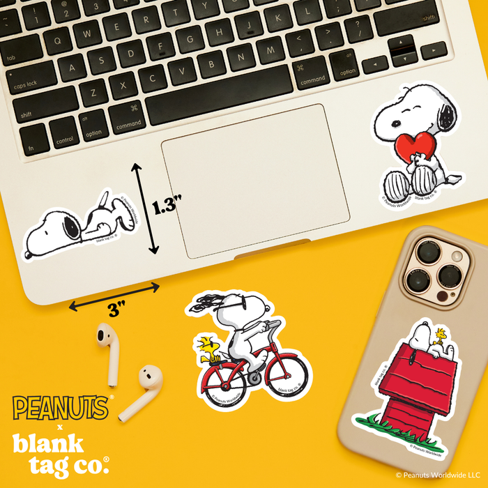 Peanuts® Waterproof Sticker - Snoopy Lying Down
