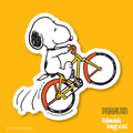 Peanuts® Waterproof Sticker - Snoopy Popping A Wheelie
