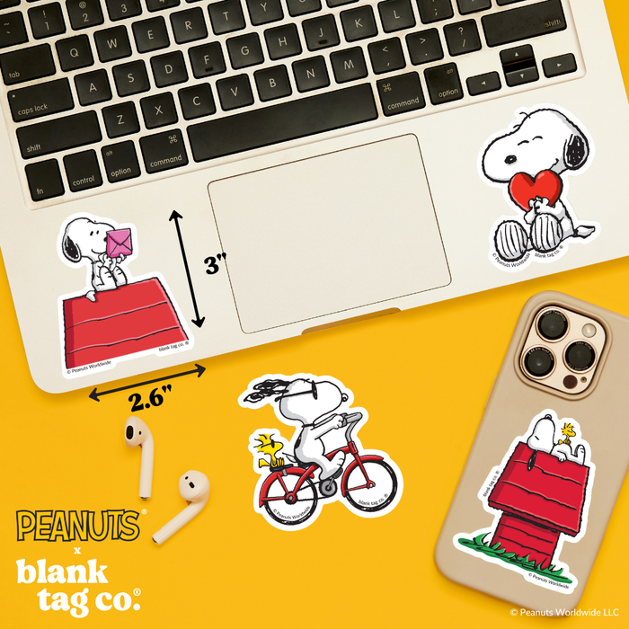 Peanuts® Waterproof Sticker - Snoopy Reading A Letter