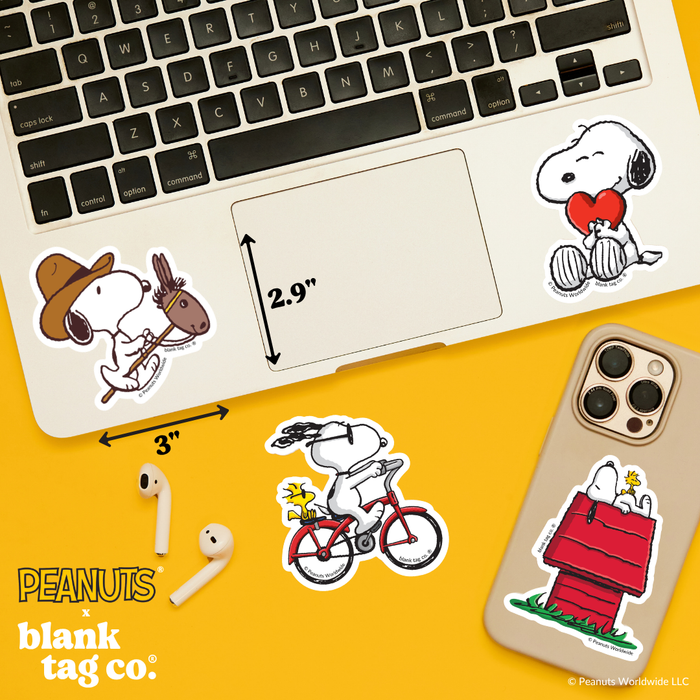 Peanuts® Waterproof Sticker - Snoopy With A Hobby Horse