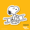 Peanuts® Waterproof Sticker - Snoopy With A Ladder