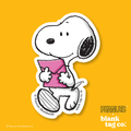 Peanuts® Waterproof Sticker - Snoopy With A Letter