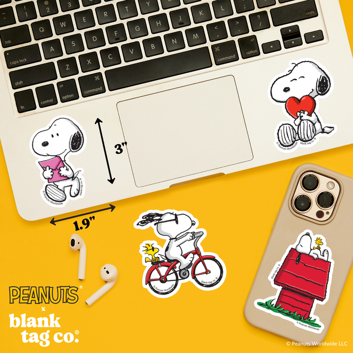 Peanuts® Waterproof Sticker - Snoopy With A Letter
