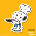 Peanuts® Waterproof Sticker - Snoopy With A Pie