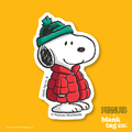 Peanuts® Waterproof Sticker - Snoopy With A Puffy Jacket