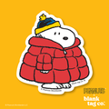 Peanuts® Waterproof Sticker - Snoopy With A Really Puffy Jacket