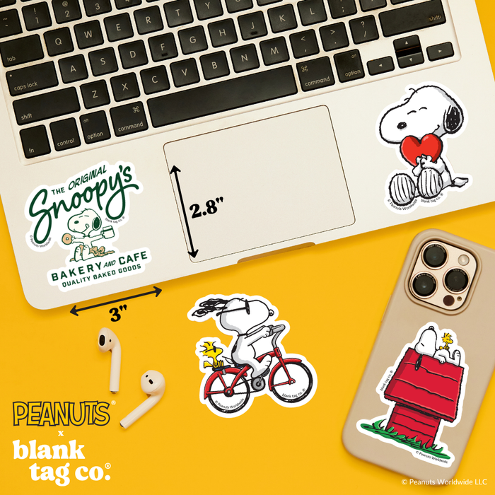 Peanuts® Waterproof Sticker - Snoopy's Cafe